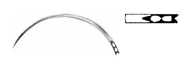 ОЧНА ШОВНА ГОЛКА №OB1 РІЖУЧА 30 mm, Ø 0,60 mm